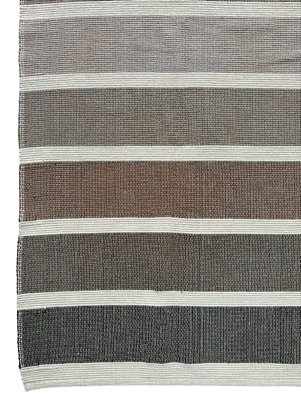 Tapete artesanal algodão degradê Warm 150 x 150 cm