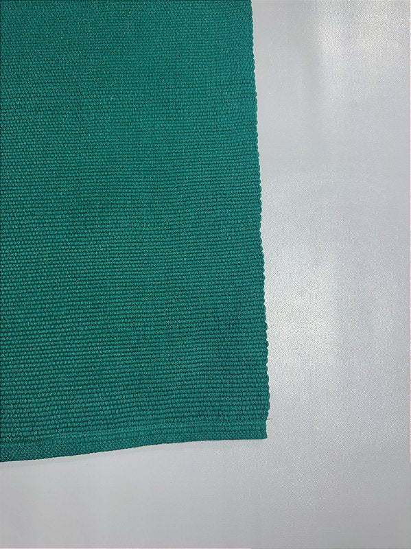 Tapete passadeira de linha liso esmeralda 50 x 150 cm
