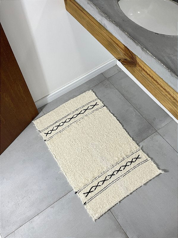 Tapetinho Felpudo Boemia preto 50 x 80 cm