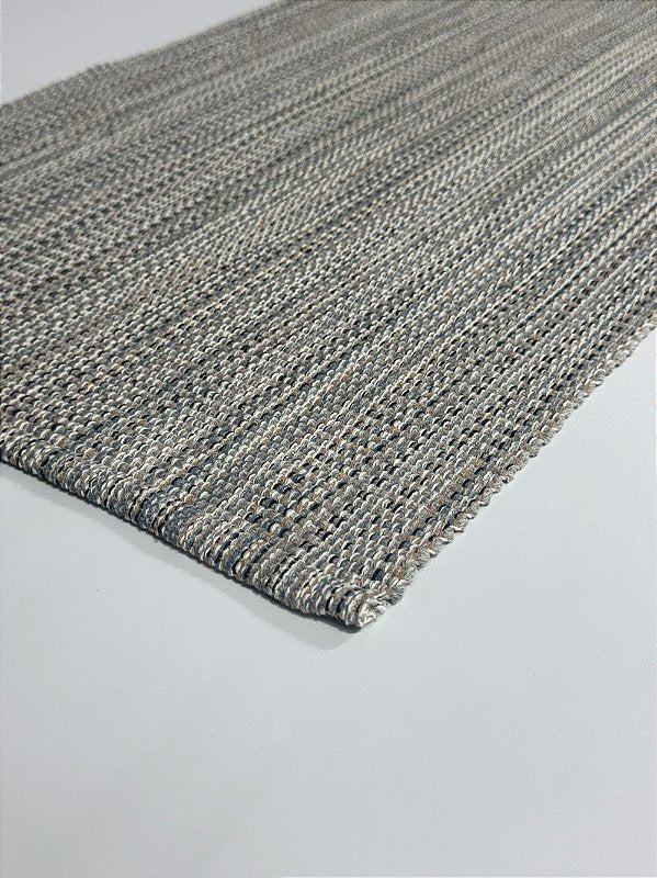 Tapete passadeira longa mesclada cinza 50cm X 2m