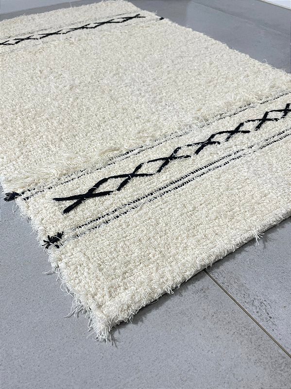 Tapetinho Felpudo Boemia preto 50 x 80 cm
