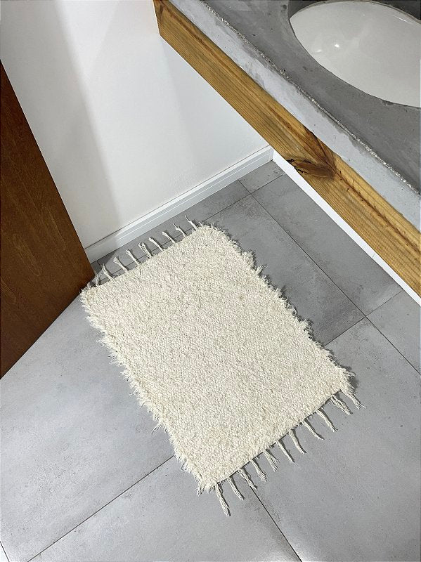 Tapetinho Felpudo cru 50 x 80 cm