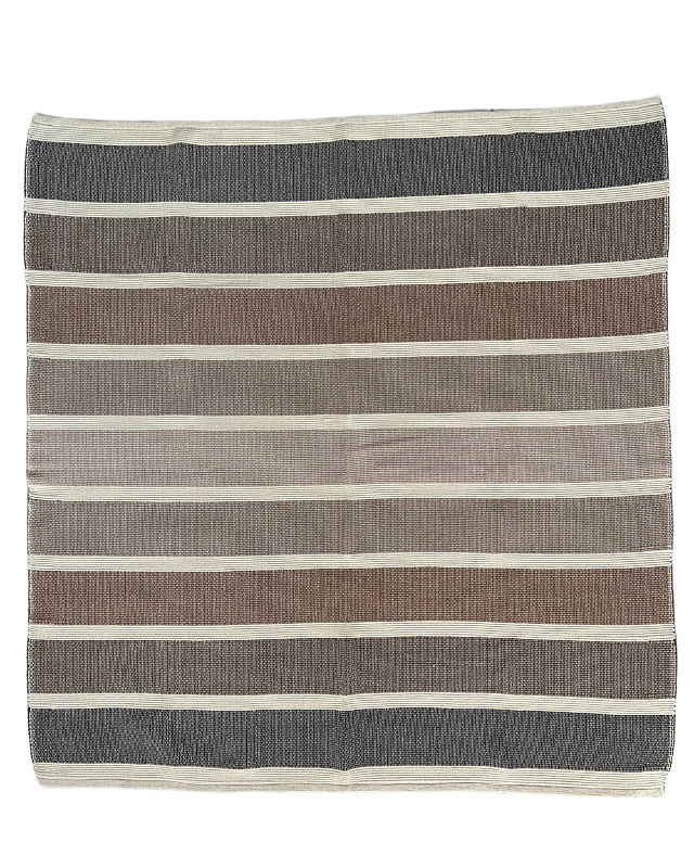 Tapete artesanal algodão degradê Warm 150 x 150 cm