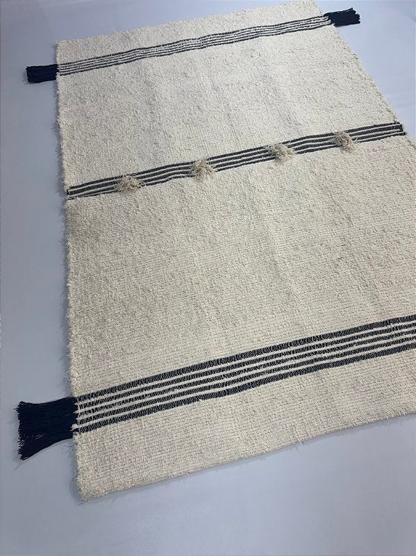 Tapete Felpudo Lúdico Sensorial Preto 100x150