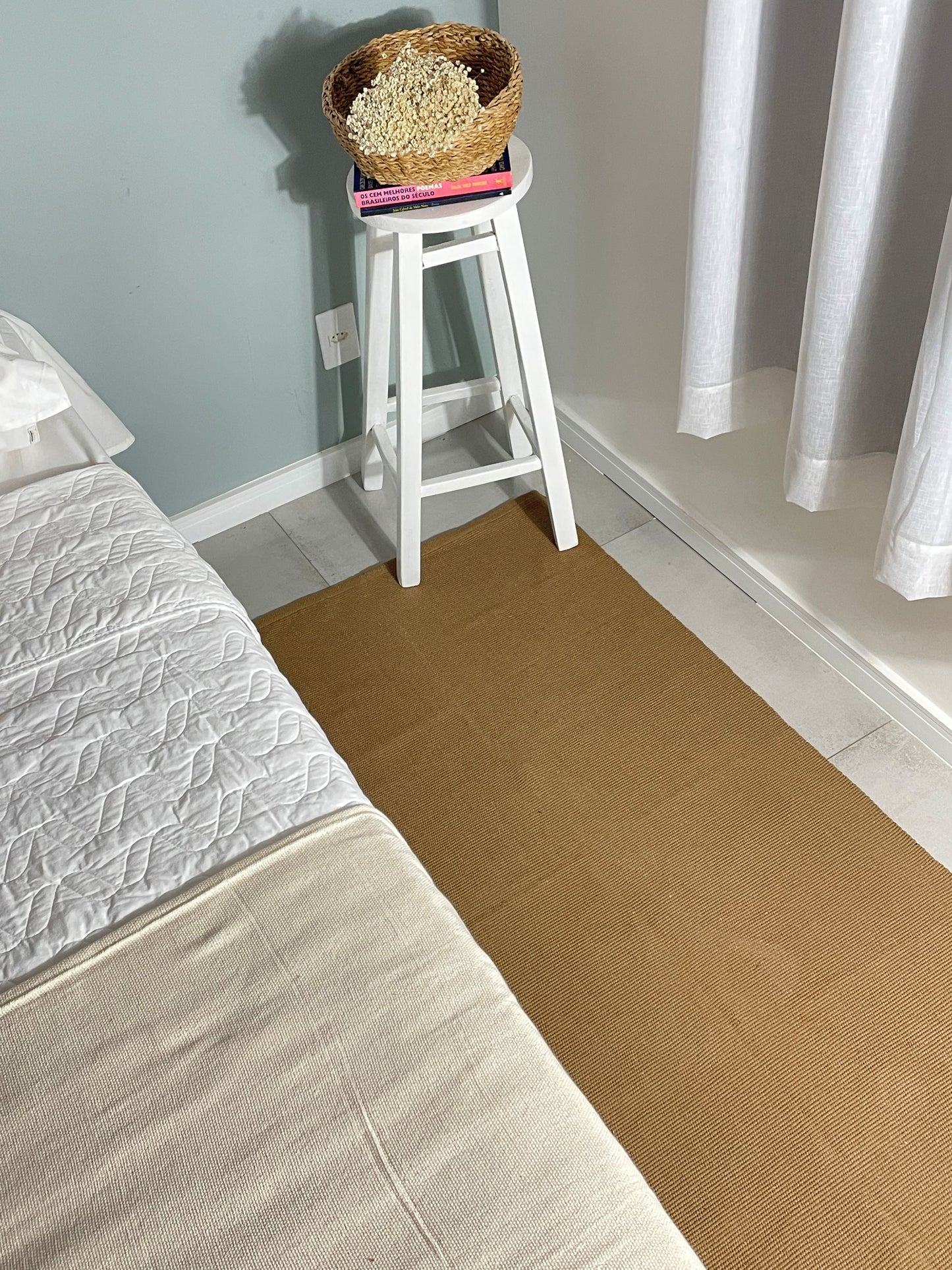 Tapete de Linha Liso Marrom 80x150