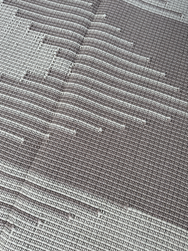 Tapete artesanal algodão maxi areia com cru 200 x 250 cm