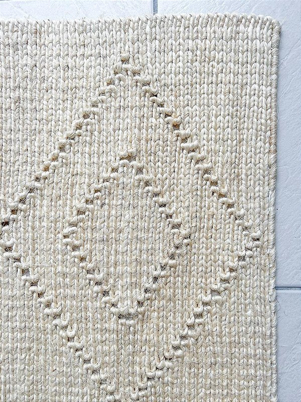 Tapete artesanal em sisal natural 150 X 200 cm