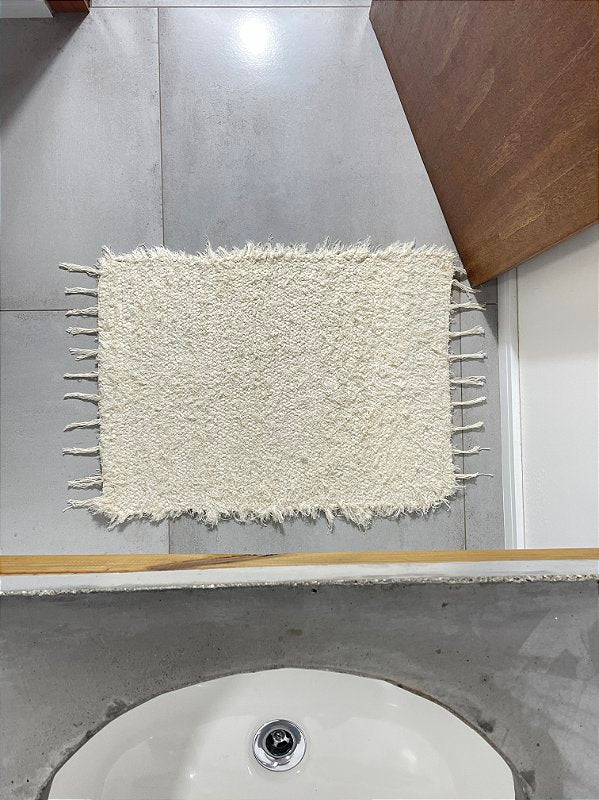Tapetinho Felpudo cru 50 x 80 cm