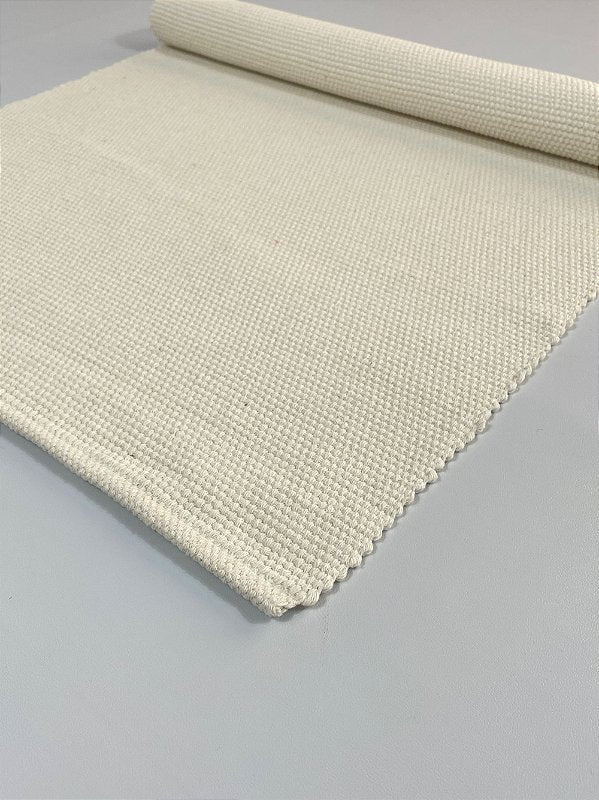 Tapetinho de linha liso cru 50 x 80 cm