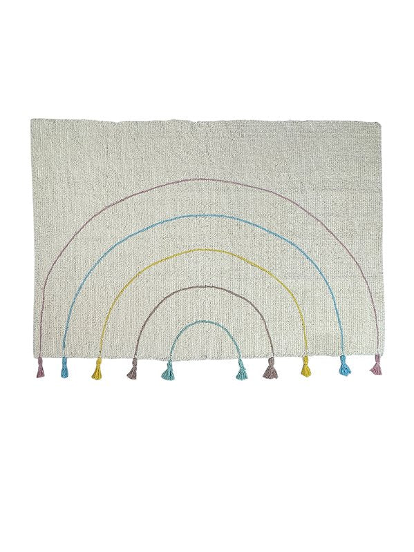 Tapete Felpudo Lúdico Arco-íris suave 100x150