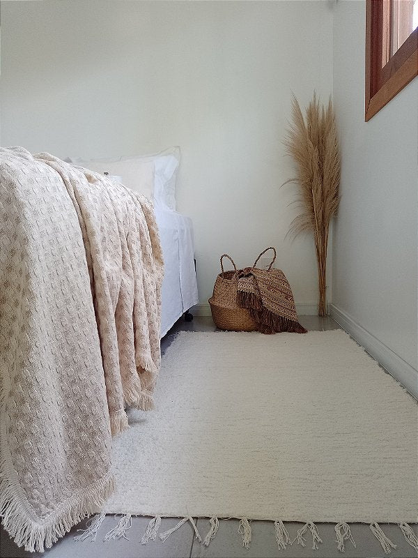 Tapete Beira Cama Felpudo cru 80 x 140 cm