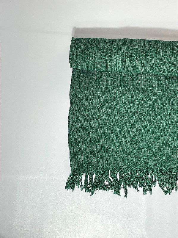 Colcha basic de casal verde mescla