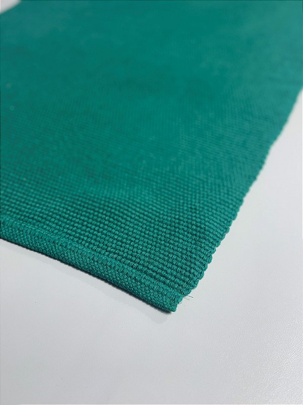 Tapete passadeira de linha liso esmeralda 50 x 150 cm