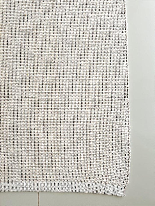Tapete artesanal algodão multiuso Cappuccino 80 x 200 cm
