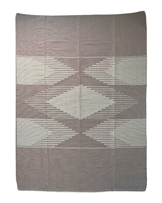 Tapete artesanal algodão maxi areia com cru 200 x 250 cm