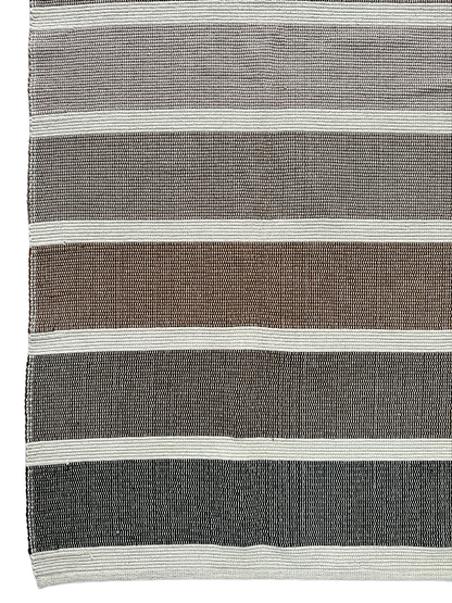 Tapete artesanal algodão degradê Warm 150 x 150 cm
