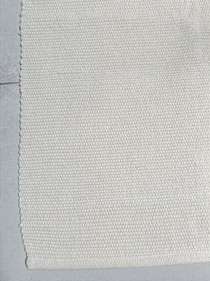 Tapete passadeira de linha liso cru 50 x 150 cm