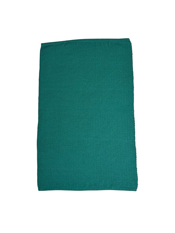 Tapetinho de linha liso esmeralda 50 x 80 cm