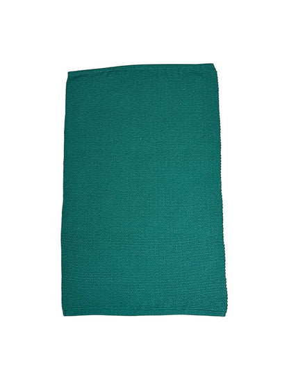 Tapetinho de linha liso esmeralda 50 x 80 cm