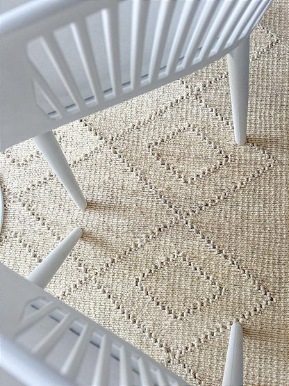 Tapete artesanal em sisal natural 150 X 200 cm