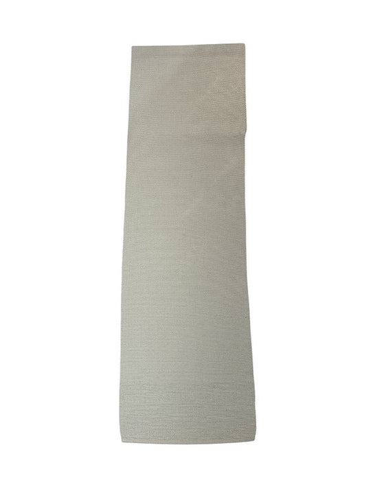 Tapete passadeira longa cru lisa 50 x 200 cm
