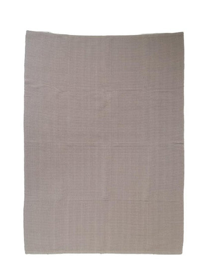 Tapete artesanal algodão clássico capuccino liso 150 x 200 cm