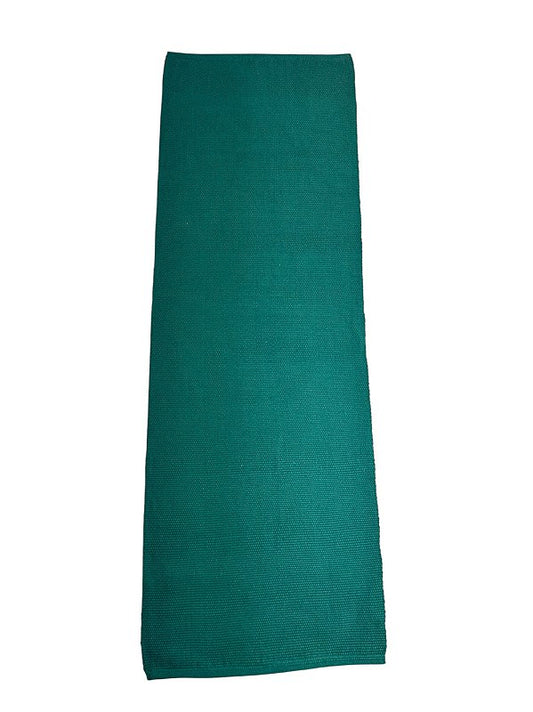 Tapete passadeira de linha liso esmeralda 50 x 150 cm