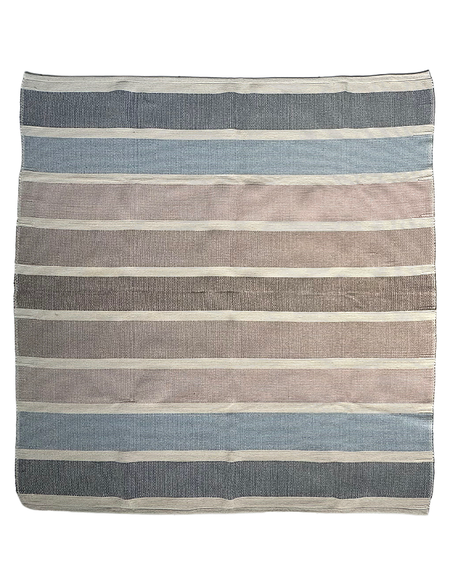 Tapete artesanal algodão degradê Cool 150 x 150 cm