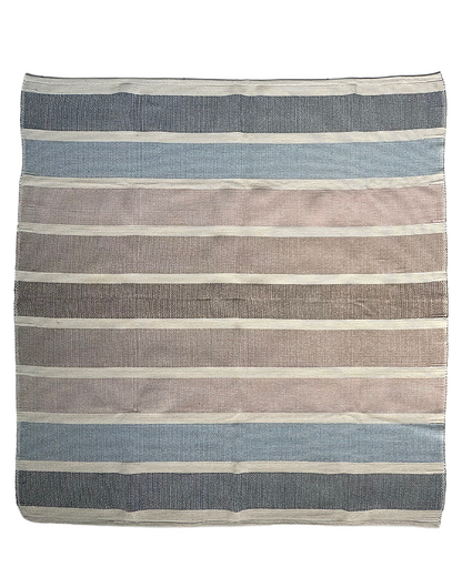 Tapete artesanal algodão degradê Cool 150 x 150 cm