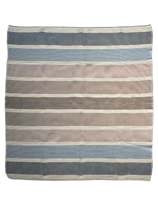 Tapete artesanal algodão degradê Cool 150 x 150 cm