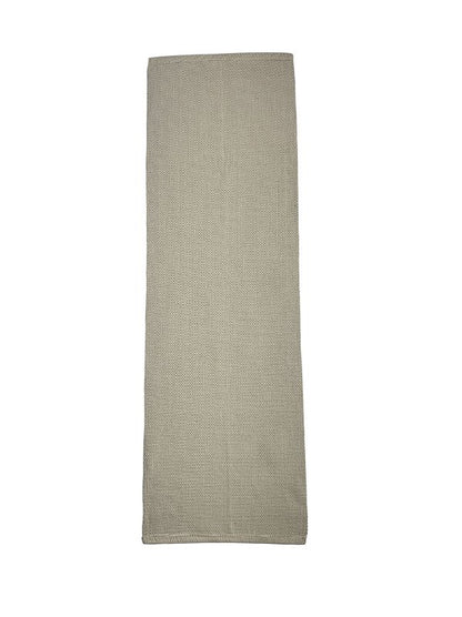 Tapete passadeira de linha liso cru 50 x 150 cm