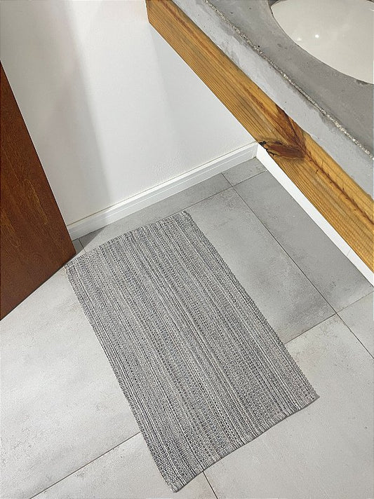 Tapete de Linha Mesclado cinza 50 x 80