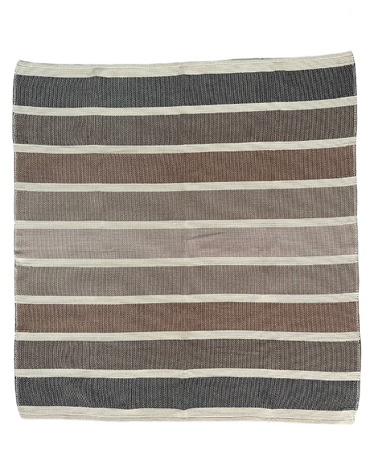Tapete artesanal algodão degradê Warm 150 x 150 cm