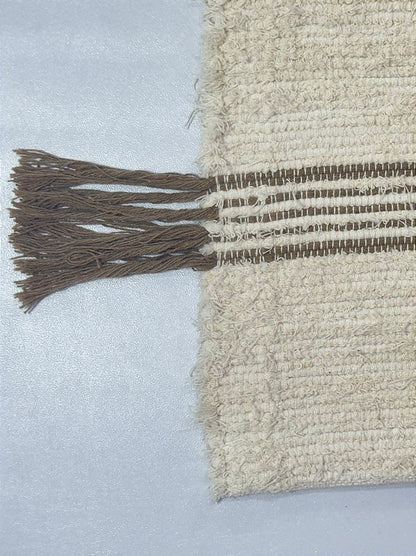 Tapete Felpudo Lúdico Sensorial Bege 100x150