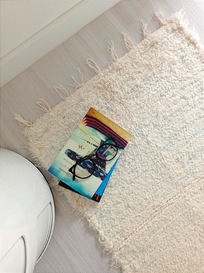 Passadeira Felpuda cru 50 x 150 cm