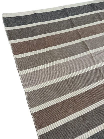 Tapete artesanal algodão degradê Warm 150 x 150 cm