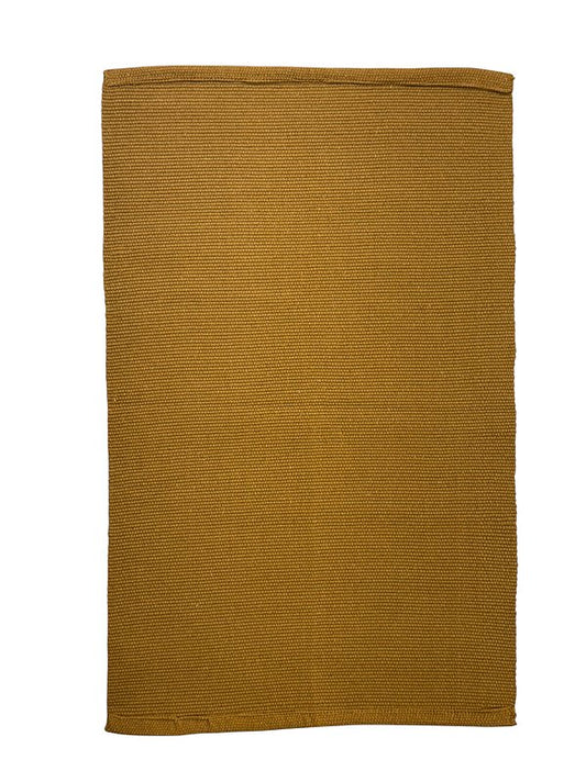 Tapetinho de linha liso mostarda 50 x 80 cm