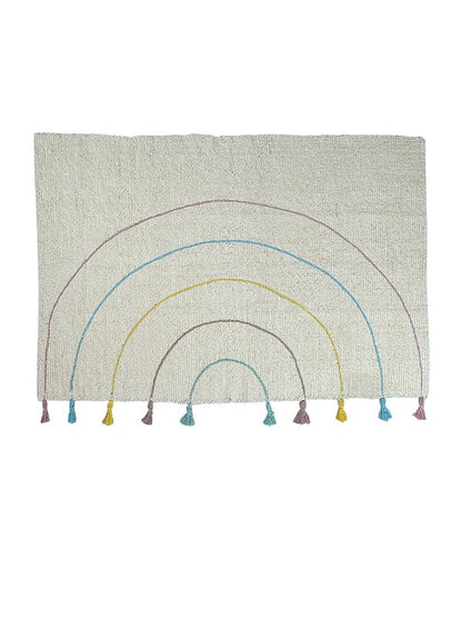 Tapete Felpudo Lúdico Arco-íris suave 100x150