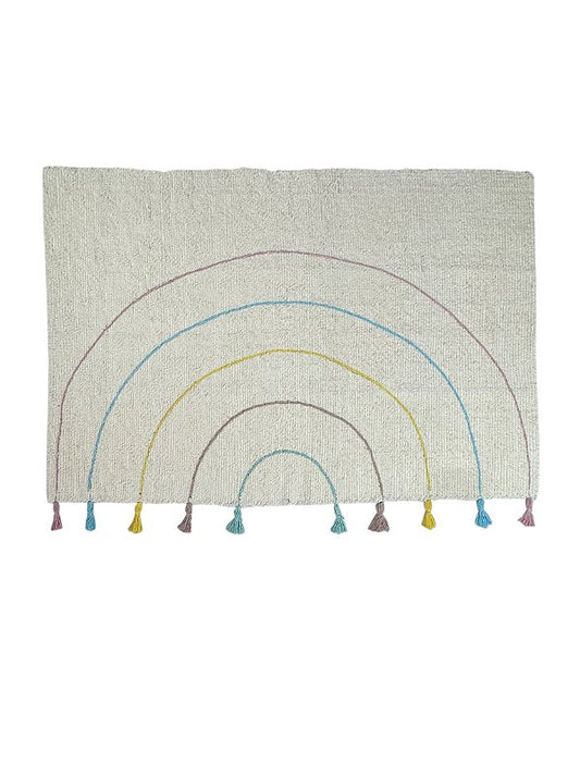 Tapete Felpudo Lúdico Arco-íris suave 100x150