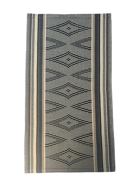 Tapete Curadoria Médio Tribo preto 77 x 140 cm