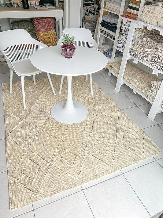 Tapete artesanal em sisal natural 150 X 200 cm
