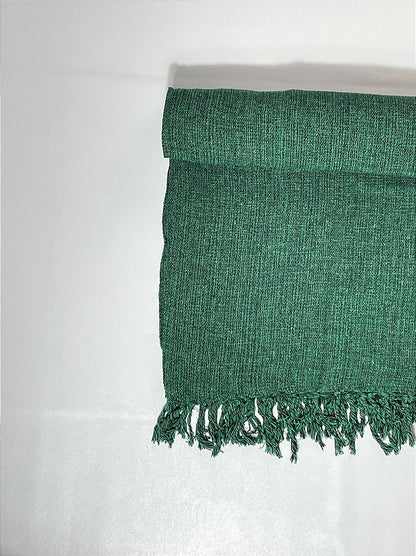 Colcha basic de casal verde mescla