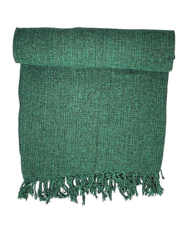 Colcha basic de casal verde mescla