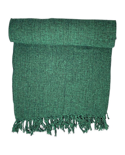 Colcha basic de casal verde mescla