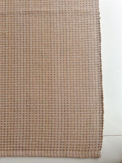 Tapete artesanal algodão multiuso caramelo liso 80 x 200 cm